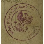 PHOTOGRAPHY - Commander of the Jankowice Rifleman's Association. Czyż Paweł - Jankowice 1930s [seal of the Riflemen's Union, award statuette].