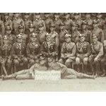 FOTOGRAFIA - Kompania Szkolna 8 Batalion Saperów - 1932/33 [Generał Leonard Skierski, Pułkownik Eustachy Górczyński]