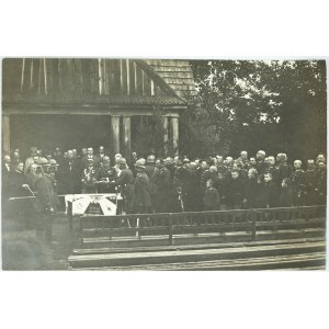 PHOTO - Dedication Ceremony of the Polish Army Regiment Banner - 1920s [General, Banner].