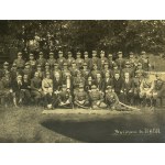 PHOTOGRAPHY - 2nd Horse Rifle Regiment. Graduates of the Non-Commissioned Officer Course - Hrubieszow 1932 [Colonel Romuald Niementowski, Major Stanisław Jan Karol Gąssowski, Virtuti Militari, badges, 17x23 cm].