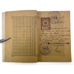 Passaporto austriaco per un polacco - 1908 [timbri, sigillo].