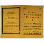 Una serie di carte d'identità comuniste 1944-1948. Ficek Antonia - [Partito Operaio Polacco, Partito Comunista Francese].