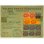 Una serie di carte d'identità comuniste 1944-1948. Ficek Antonia - [Partito Operaio Polacco, Partito Comunista Francese].
