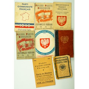 Una serie di carte d'identità comuniste 1944-1948. Ficek Antonia - [Partito Operaio Polacco, Partito Comunista Francese].