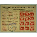 Una serie di carte d'identità comuniste 1944-1948. Ficek Antonia - [Partito Operaio Polacco, Partito Comunista Francese].