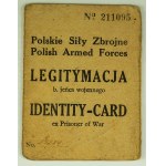 Set of two ID cards. Polish Armed Forces 1945-1946 [Prisoners of War, Stelag XIII c]]