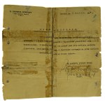 Certificate. 1st Horse Rifle Regiment - Garwolin 1939 [Olpinski Jan].