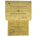 To a participant in the struggle for the liberation of Warsaw, the capital of Poland, from the German yoke. Bronze Medal for Merit in the Field of Glory - Warsaw 1945 [officer Dionizy Surżyc].