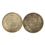 France, Fifth Republic, set of 50 francs 1976-1978. total of 2 pieces. (330)