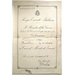 Fascist medals - Fascist period (1922-1944) Diploma 1937 A...