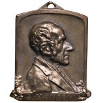 Character medals - 1923 Alessandro Manzoni plaque - Cinq...