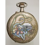 Watches - POCKET CLOCK Chrome-plated metal case with dia...