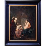 The veneration of the three kings, 17th century.