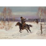 Jerzy KOSSAK (1886-1955), "Pursuit of the Bolshevik" (1933)
