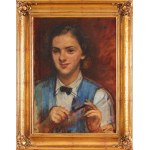 Wojciech WEISS (1875-1950), "Girl in a Blue Vest".