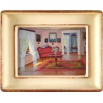 Bronislawa RYCHTER-JANOWSKA (1868-1953), "Interior of the manor house - salon".