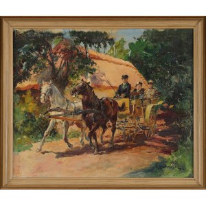 Stanisław BATOWSKI KACZOR (1866-1946), Podróż dorożką (1936)