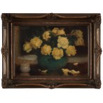 Alfons KARPIŃSKI (1875-1961), "Still life - yellow roses".