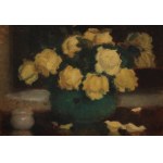 Alfons KARPIŃSKI (1875-1961), "Still life - yellow roses".