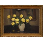 Alfons KARPIŃSKI (1875-1961), "Still Life with Yellow Roses".