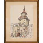 Leon WYCZÓŁKOWSKI (1852-1936), "The Cracow Gate in Lublin".