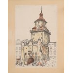 Leon WYCZÓŁKOWSKI (1852-1936), "The Cracow Gate in Lublin".