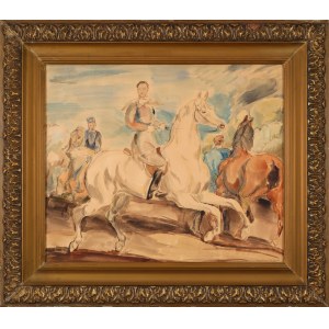 Eugene GEPPERT (1890-1979), Horsemen | At the Gallop (double-sided work)