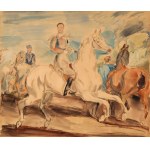 Eugene GEPPERT (1890-1979), Horsemen | At the Gallop (double-sided work)