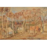 Eugeniusz GEPPERT (1890-1979), Herbstlandschaft mit Kirche