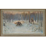 Wladyslaw BOROWICKI (1909-1997), "Hunting the Boar".