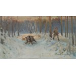 Wladyslaw BOROWICKI (1909-1997), "Hunting the Boar".