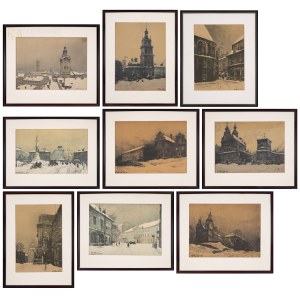 Odo DOBROWOLSKI (1883-1917), Nine autolithographs from the Lviv portfolio (1915)