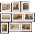 Odo DOBROWOLSKI (1883-1917), Nine autolithographs from the "Lviv" portfolio (1915)