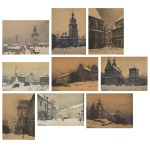 Odo DOBROWOLSKI (1883-1917), Nine autolithographs from the "Lviv" portfolio (1915)