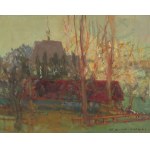 Stanisław WIŚNIEWSKI (1936-2016), Landschaft mit einer Kirche.