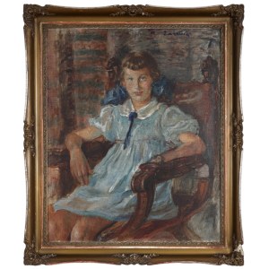 Władysław ZAKRZEWSKI (1903-1944), Mädchen im blauen Kleid.
