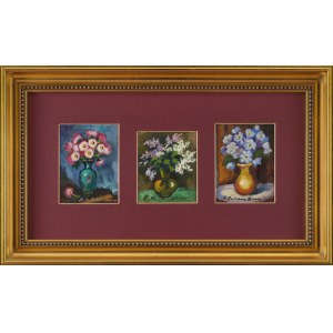 Anna MAŚLAKIEWICZ-BRZOZOWSKA (1912-1986), Fiori - Trittico.