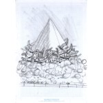 Franciszek STAROWIEYSKI (1930-2009), "Composition with pyramid" (double-sided work)