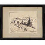 Victor ZIN (1925-2007), "Landscape from under Babia Góra" (1980)