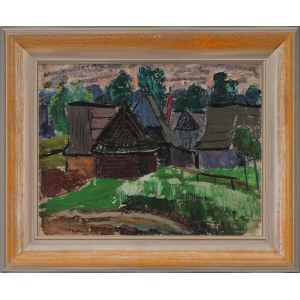 Stanislaw BORYSOWSKI (1906-1988), Cottages in the countryside.