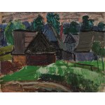 Stanislaw BORYSOWSKI (1906-1988), Cottages in the countryside.
