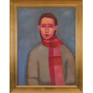 Roman ZAKRZEWSKI (1955-2014), Portrait with Scarf (1984)