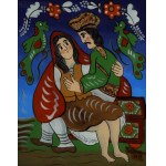 Ewelina PĘKSOWA (1923-2015), Coppia di altopiani su una cassa (1974)