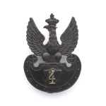 Eagle with applied numeral 4.