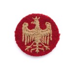 Embroidered eagle of the Polish Army in France - version for privates.