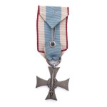 Cross on the Silesian Ribbon of Valor and Merit.