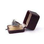 Patriotic signet ring with a three-field coat of arms from the January Uprising period