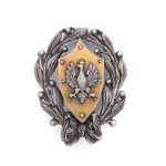 Patriotic eagle brooch