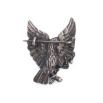 Patriotic brooch - eagle breaking the chains