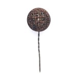 Patriotic brooch - eagle behind bars - allegory of lack of independence